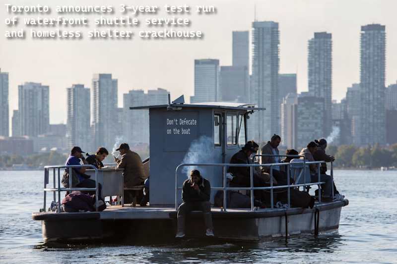 Toronto announces 3-year test run of waterfront shuttle service & homeless shelter