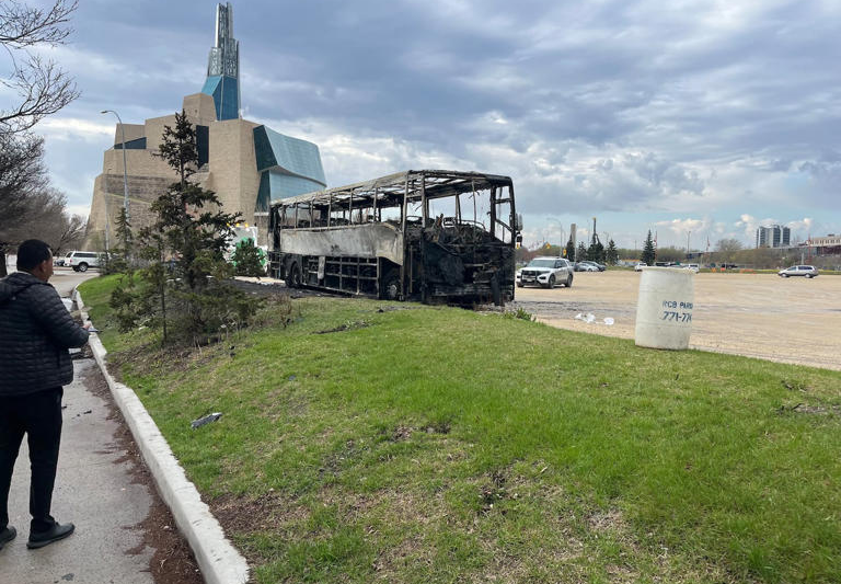 US baseball team’s charter bus torched near Winnipeg Goldeyes stadium