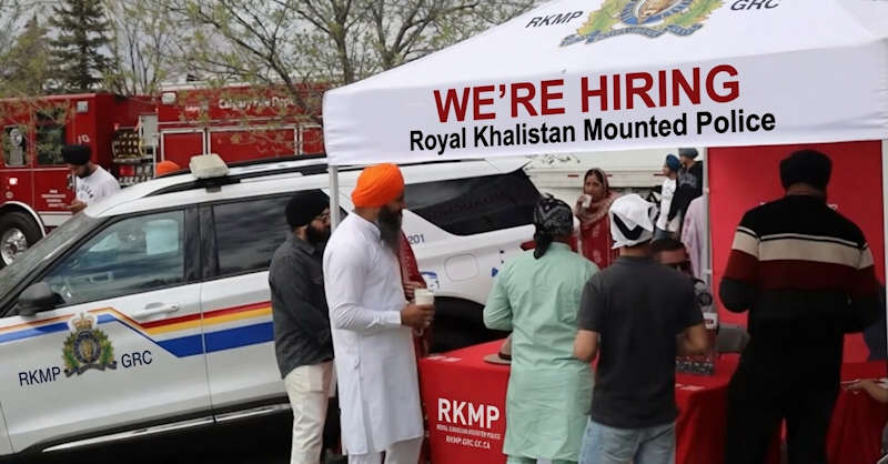 RKMP – Royal Khalistan Mounted Police Recruit At Calgary Khalistan Event
