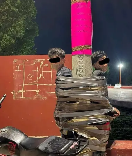 Mexican ‘Batman’ vigilante wanted for chasing down suspected motorbike thieves, taping them to lampposts