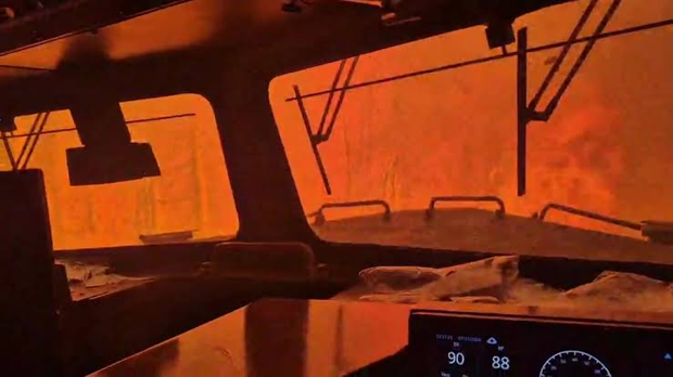 ‘We’re encased in flames’: Rail worker captures harrowing video as wildfire closes in on CN train