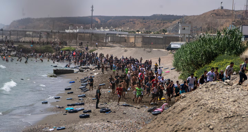 About 60,000 migrants arrive in Ceuta in 24 hours, Spanish territory’s leader says
