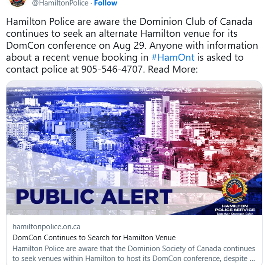 Jamie Sarkonak: Police reprimand of anti-immigration event undermines democracy