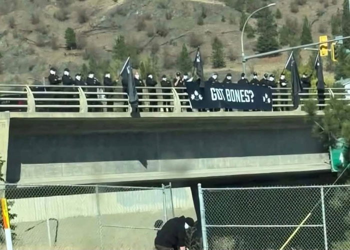 RCMP probing masked white nationalist march in Kamloops