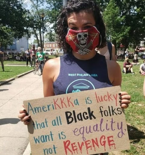 Woke activist teacher claimed to be impoverished black Palestinian… now her reputation lies in tatters after her REAL identity was exposed