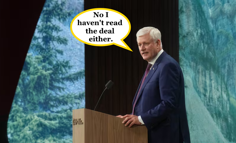 Stephen Harper says Canada had ‘no choice’ but to walk away from U.S. trade talks