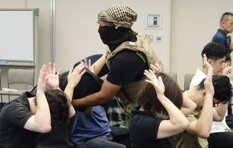 Japan foreign ministry criticised over costumes used in anti-terror drill