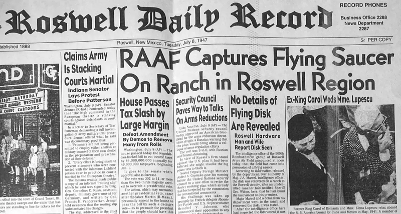 Roswell Attracts ETs—Extra Tourists—After Government Releases New UFO Files